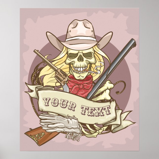 Anpassade Skull Poster (Framsidan)