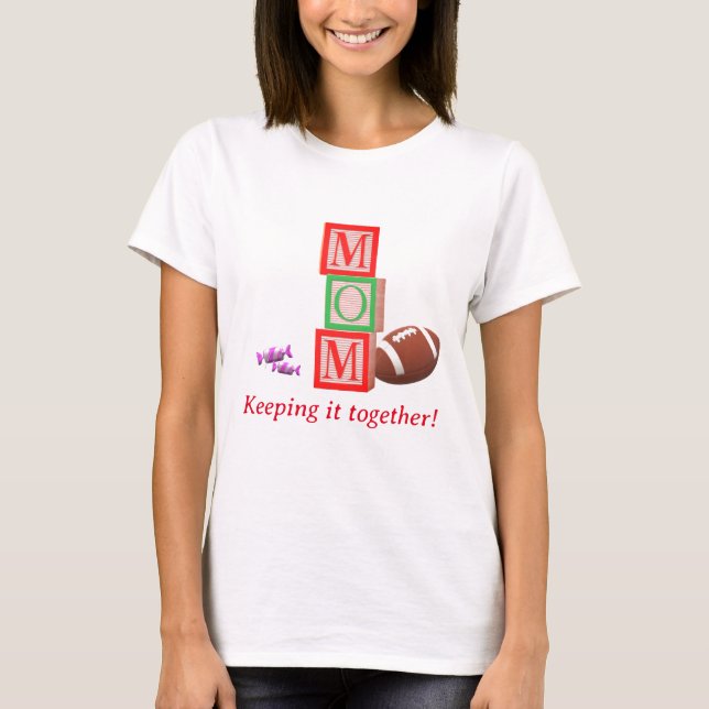 Anpassade Småbarn Mamma T-Shirt (Framsida)