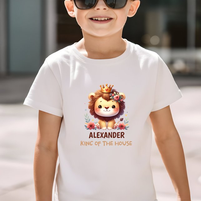 Anpassade Småbarn T-Shirt med Cute Lejon (Skapare uppladdad)