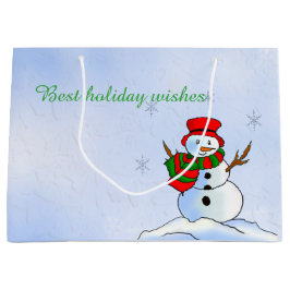 Anpassade snögubbe med snöflingor