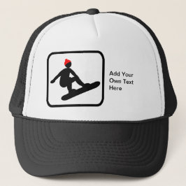 Anpassade Snowboarder-Logotyp Keps