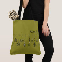 Anpassade Snowflake Canvas Tote