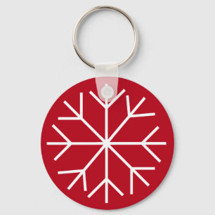 Anpassade Snowflake Nyckelring
