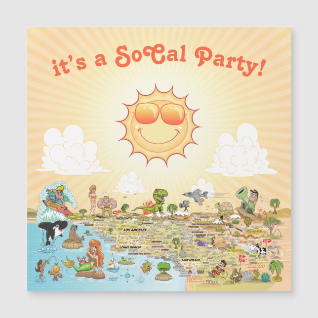 Anpassade SoCal Magnet Card (Framsida)