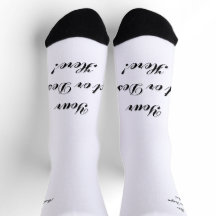 Anpassade Sockar - Lägg till text eller design
