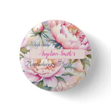 Anpassade Soft Rosa Peony Bachelorette Party