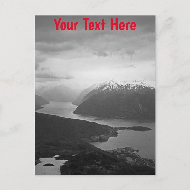 Anpassade Sognefjord, Norge Vykort (Framsida)