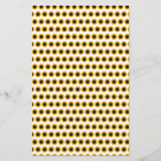 Anpassade Solblommor Brevpapper (Framsida)