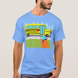 Anpassade som fångar skolbussT-tröja Tee Shirt