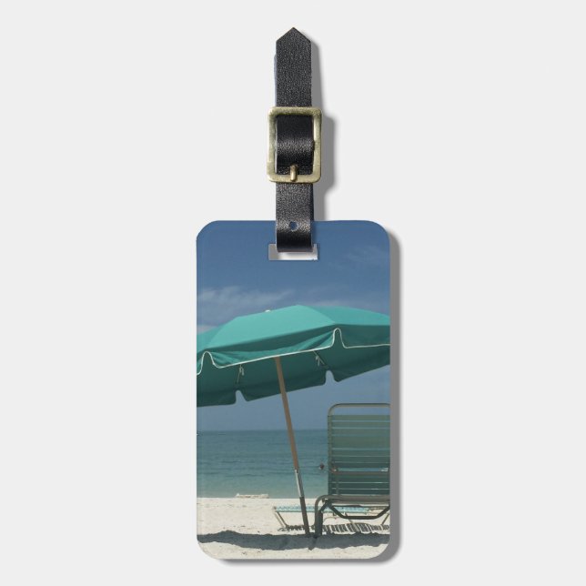 Anpassade som går till strandbagagemärkren bagagebricka (Vertikal Framsida)