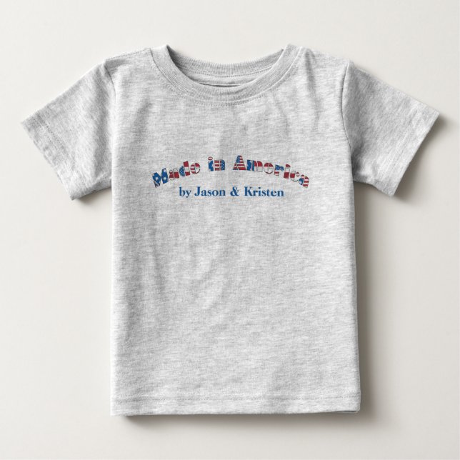 Anpassade som göras i Amerika småbarnT-tröja T-shirt (Framsida)
