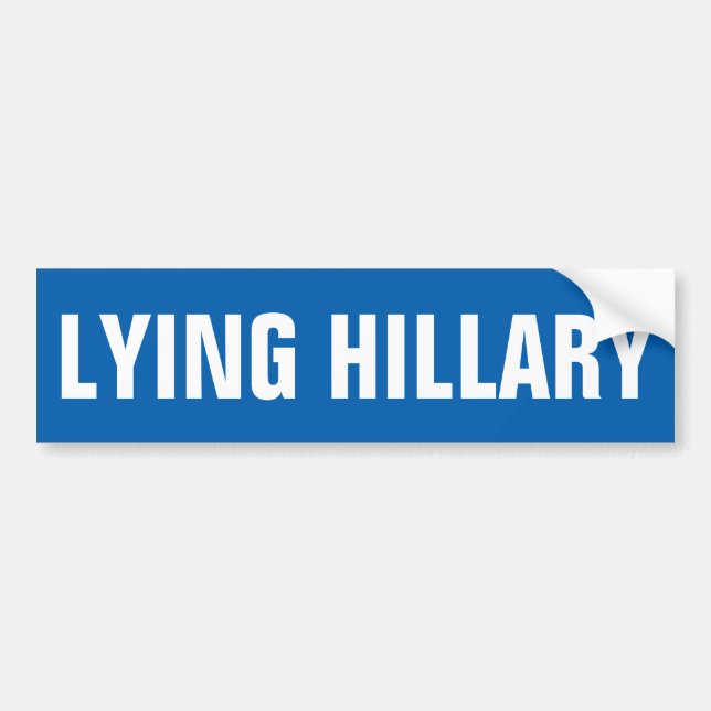 Anpassade som LJUGER HILLARY Bildekal (Framsidan)
