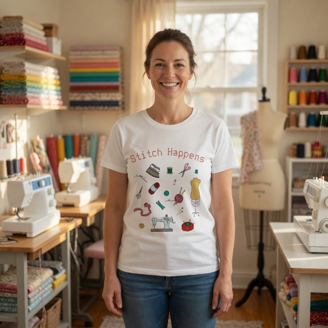 Anpassade sömnads- och hantverksverktyg T-Shirt (Skapare uppladdad)