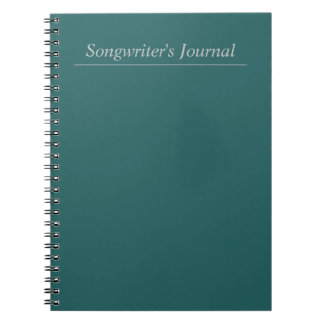 Anpassade Songwriter's Journal Anteckningsbok