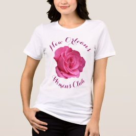 Anpassade söt rosa ros blommigt T-shirt