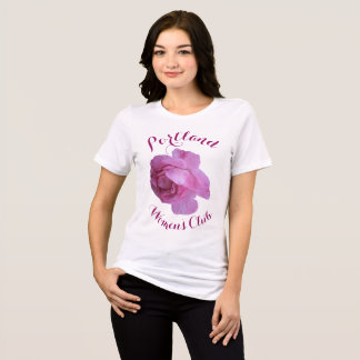 Anpassade söt rosa ros blommigt T-shirt