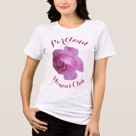 Anpassade söt rosa ros blommigt T-shirt