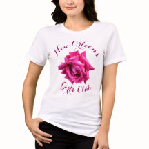 Anpassade söt shock rosa ro blommigt T-shirt