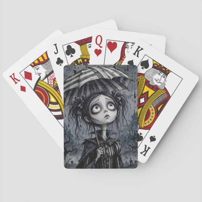 Anpassade spelkort med specialfigurer | Unik illus (Baksidan)