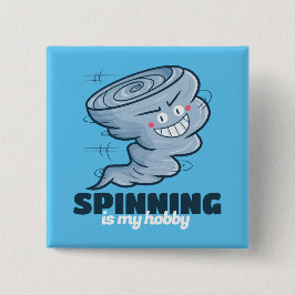 Anpassade Spinning är min hobby Knapp