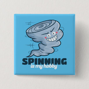Anpassade Spinning är min hobby Knapp