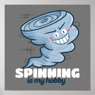 Anpassade Spinning är min hobby Poster