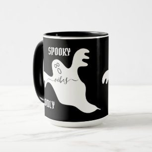 Anpassade SPÖKIGA VIBRATIONER ENDAST Spöke Hallowe Mugg