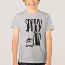 Anpassade Spooky Boo Kids Halloween Shirt