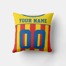 Anpassade Sports Jersey Template Pillow, Fotboll