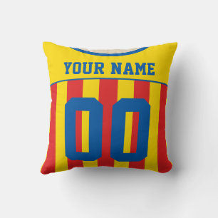 Anpassade Sports Jersey Template Pillow, Fotboll Kudde