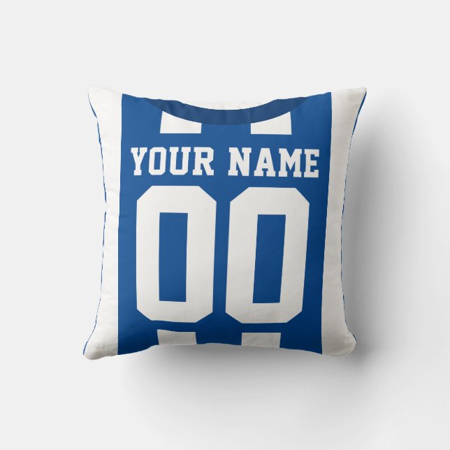 Anpassade Sports Jersey Template Pillow, Fotboll Kudde (Baksida)