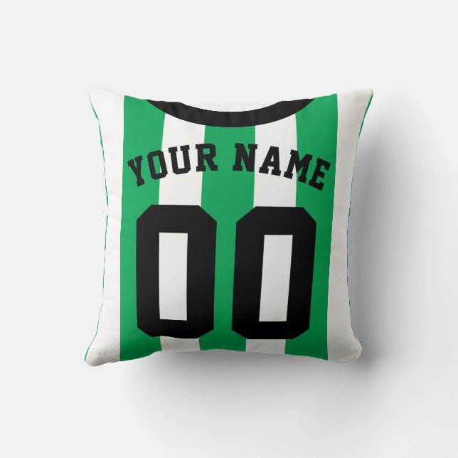Anpassade Sports Jersey Template Pillow, Fotboll Kudde (Baksida)