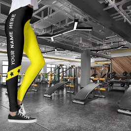Anpassade Sports NAMN Leggings