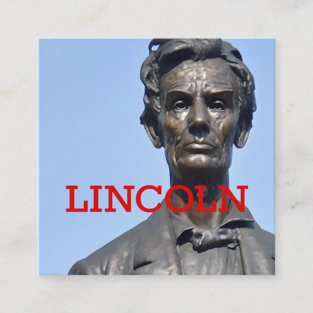 Anpassade Sq Buss Card Lincoln i Lytle Park Fyrkantigt Visitkort (Framsida)