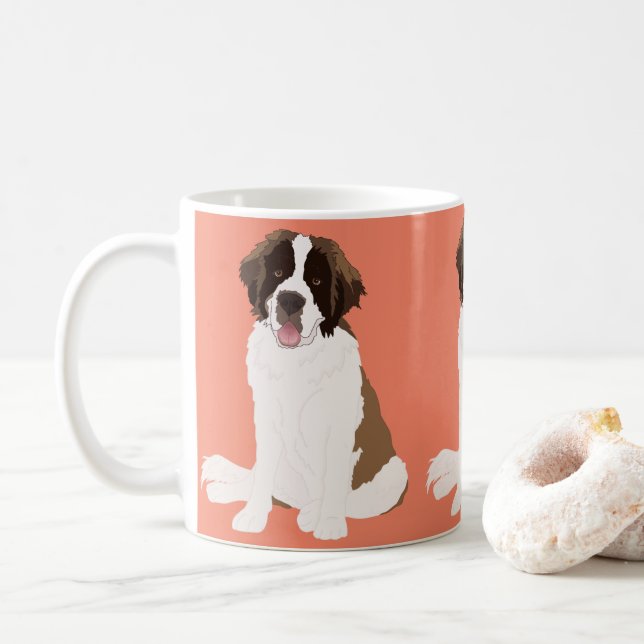 Anpassade St Bernard Coffee Mugg (Med munk)