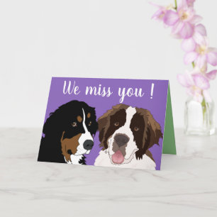 Anpassade St Bernard och Bernese Mountain Hund C Kort