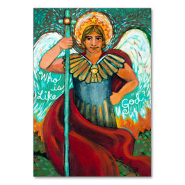 Anpassade St. Michael Archangel Prayer Card Bordsnummer