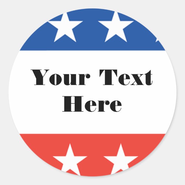 Anpassade Sticker Runt Klistermärke (Framsida)