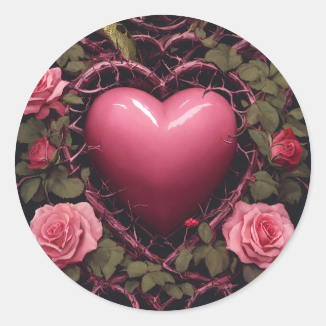 Anpassade Stickers Runt Klistermärke (Framsida)