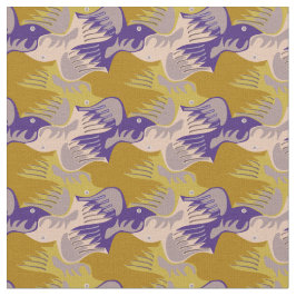 Anpassade Stilized Birds Tesselation Fabric Tyg