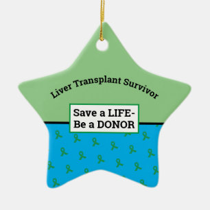 Anpassade Stjärna för transplantation av organ Julgransprydnad Keramik