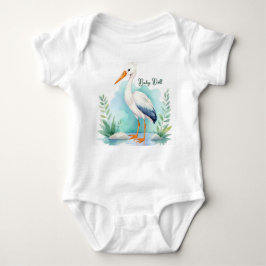Anpassade Stork Nursery set Baby doll T Shirt