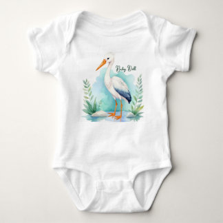 Anpassade Stork Nursery set Baby doll T Shirt