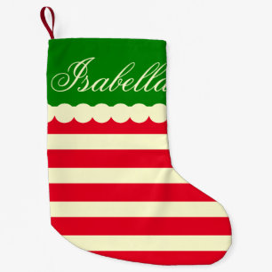 Anpassade Stripey-julklapp Liten Julstrumpa