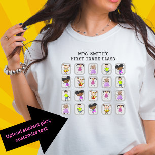 Anpassade Student Bild vid Hand plockade T Shirt