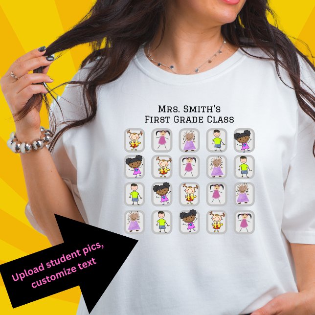 Anpassade Student Bild vid Hand plockade T Shirt (Skapare uppladdad)