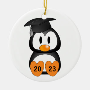 Anpassade Studenten Penguin Julgransprydnad Keramik
