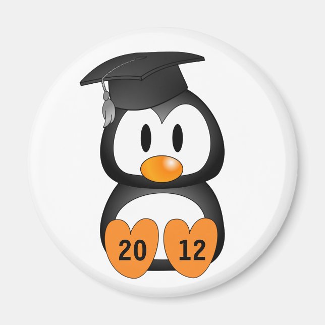Anpassade Studenten Penguin Magnet (Framsidan)