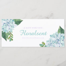 Anpassade Succults Gift-certifikat