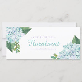 Anpassade Succults Gift-certifikat
